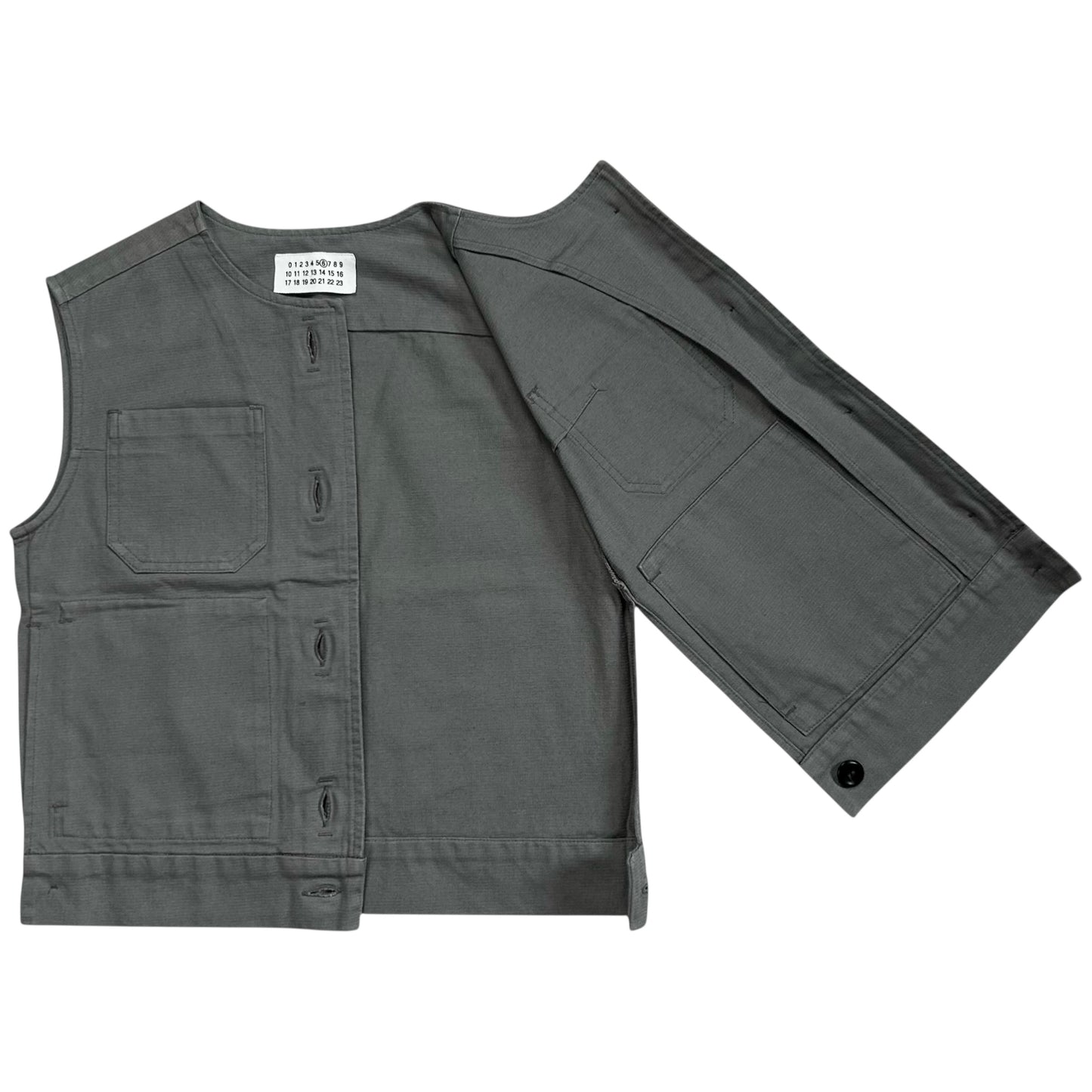 Maison Martin Margiela Cropped Button Work Vest - SS04