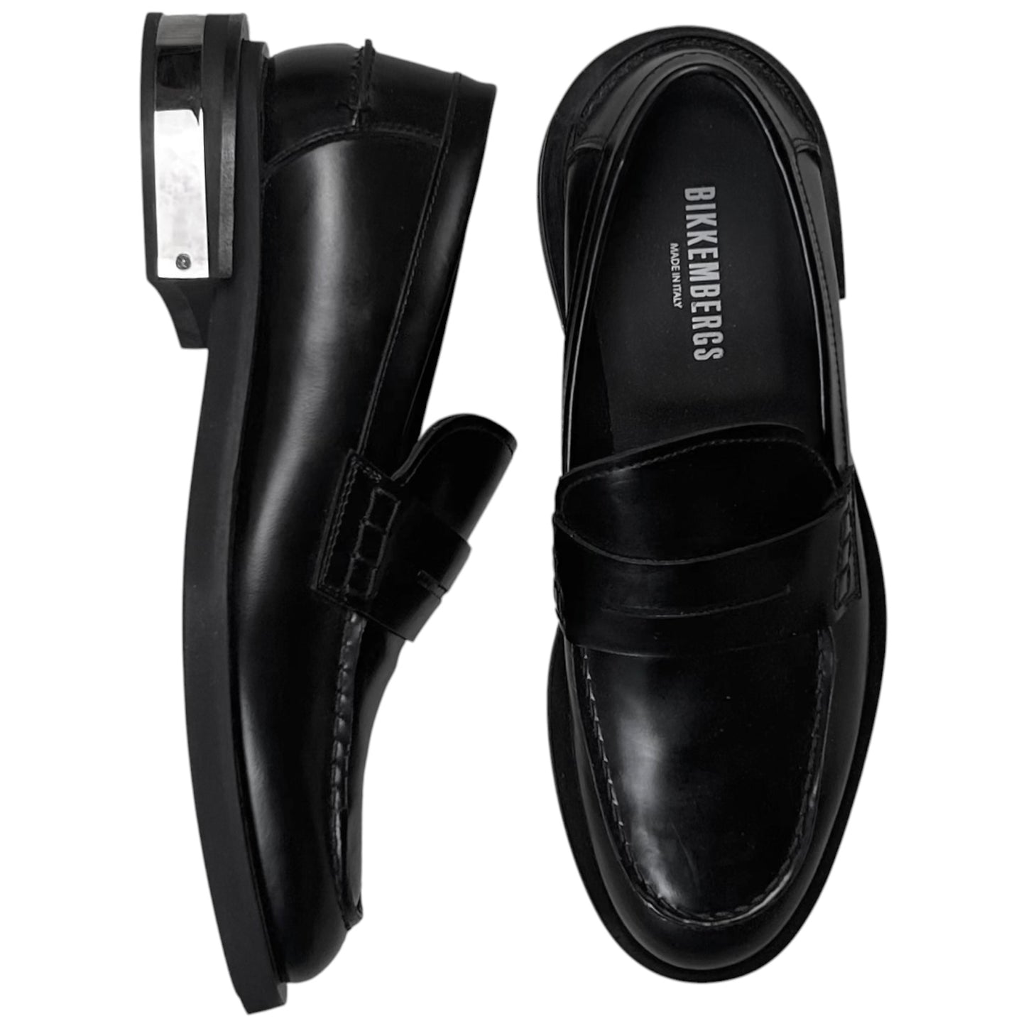 Dirk Bikkembergs Metal Heel Loafers - 2010s