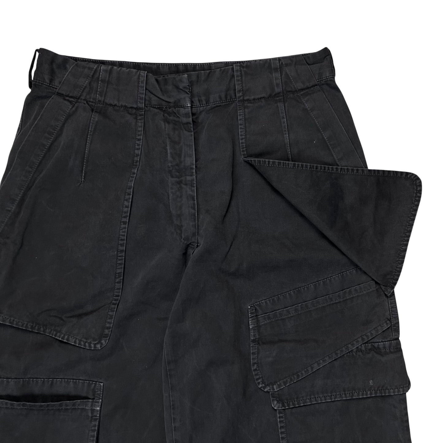 Dries Van Noten Wide Asymmetric Multi Cargo Pants