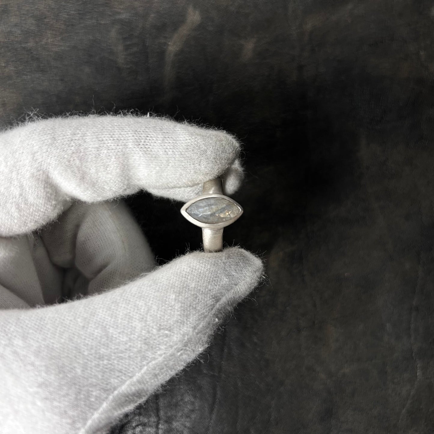 Cat Eye Labradorite Stone Ring