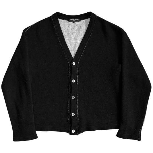 Comme des Garcons Homme Cropped Contrast Stitch Cardigan - AW04