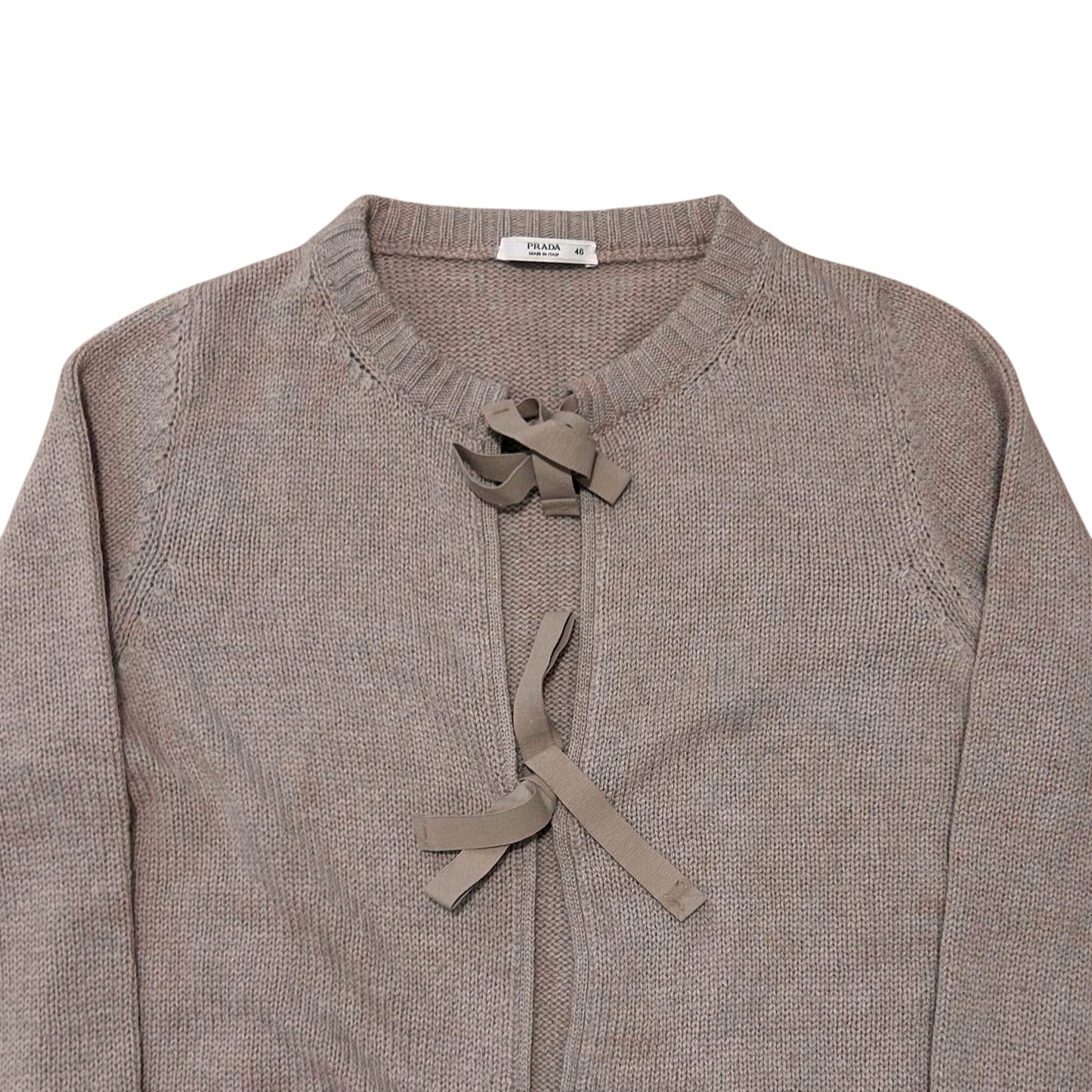 Prada Bow Tie Cashmere Cardigan - AW10