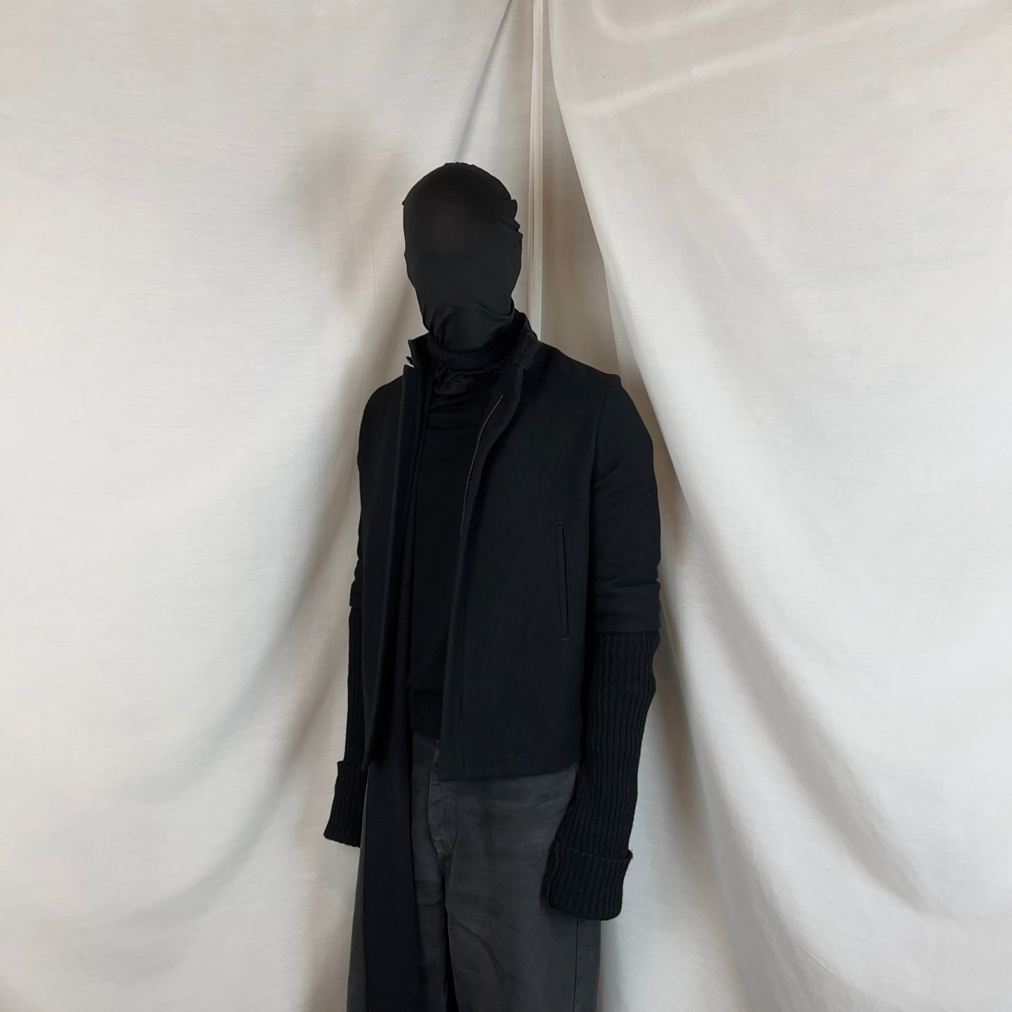 Y‘s by Yohji Yamamoto Extended Rib Sleeve Bomber Jacket - AW08