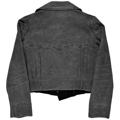 Dries Van Noten Deconstructed Cropped Double Breasted Jacket