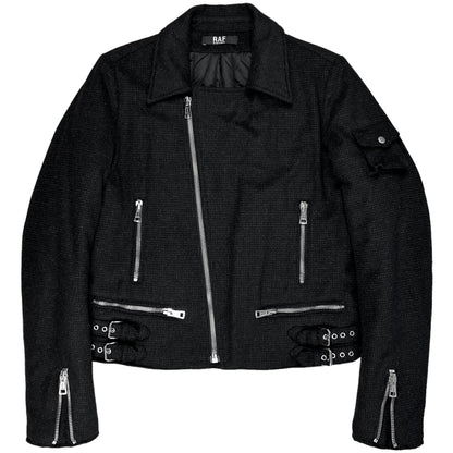 RAF by Raf Simons Wool Perfecto Biker Jacket - AW06