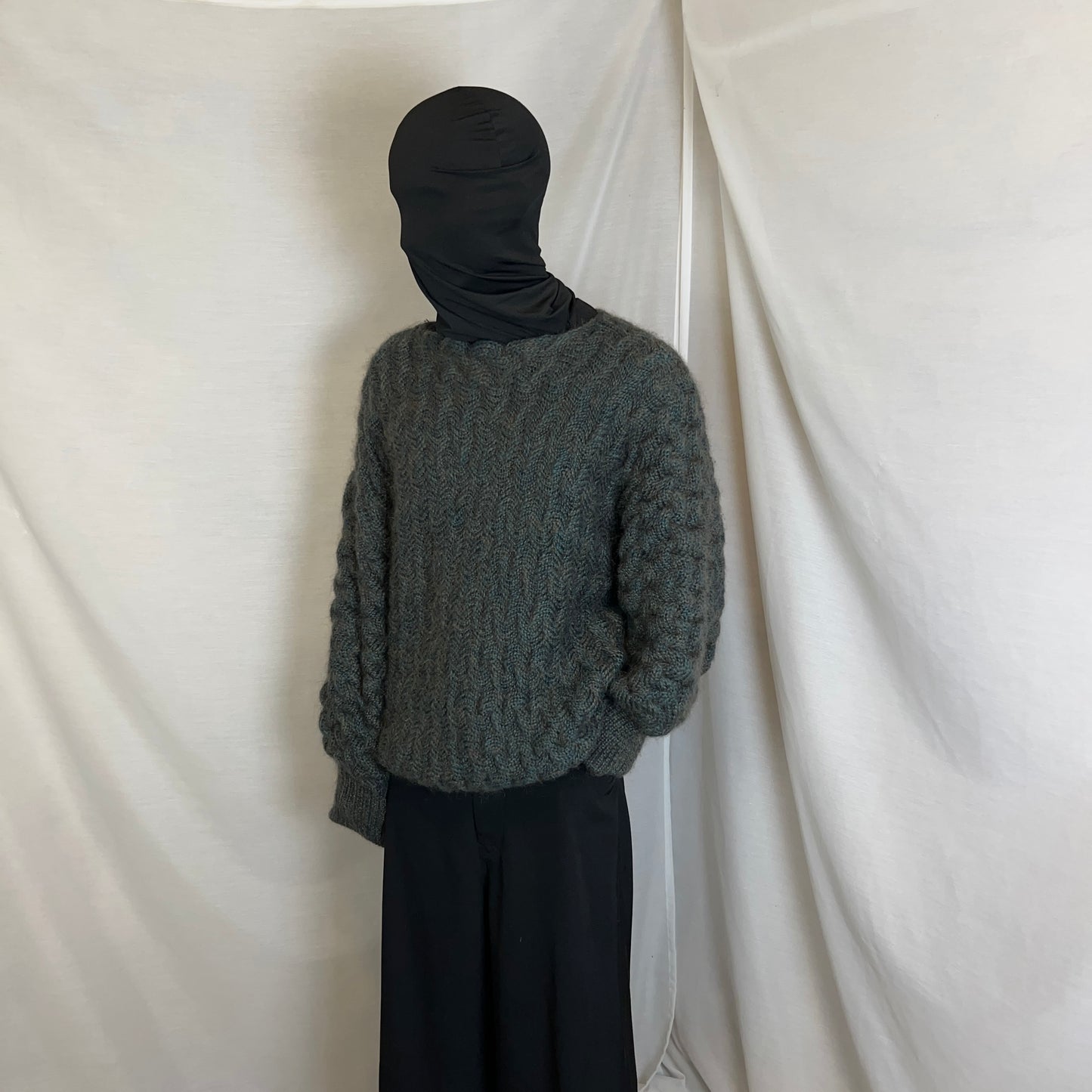 Jil Sander+ 3D Cable Mohair Knit Sweater