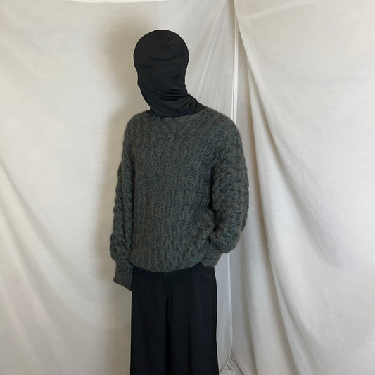 Jil Sander+ 3D Cable Mohair Knit Sweater