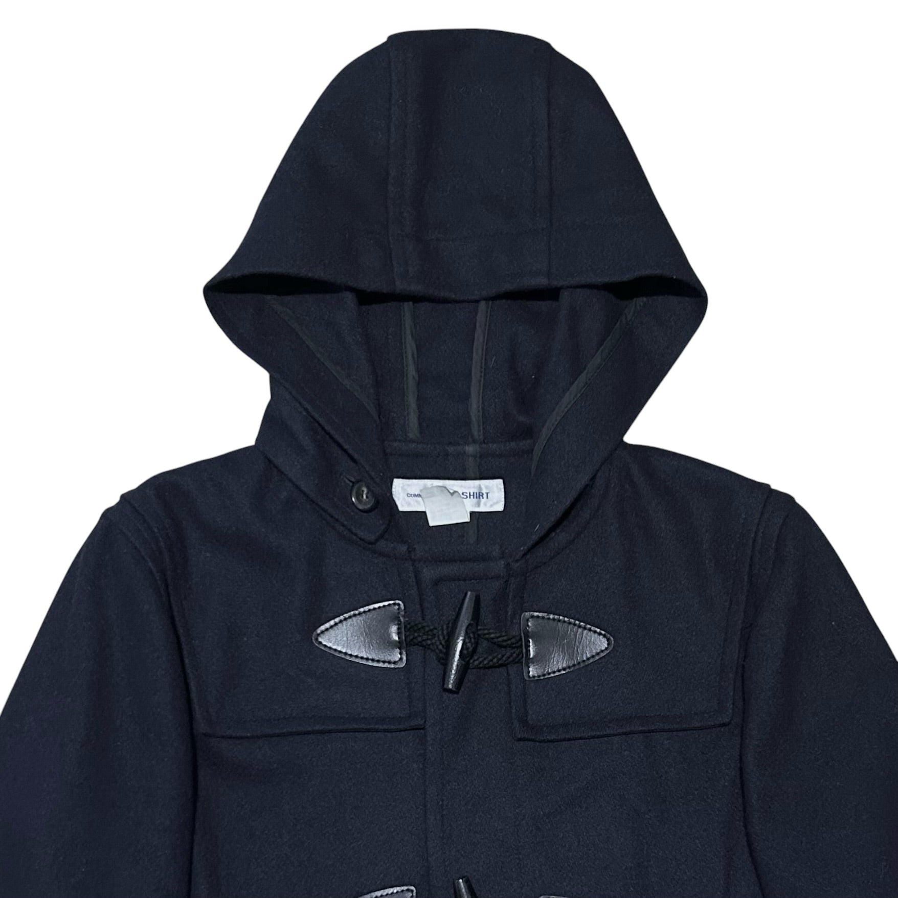 【COMME des GARCONS】2000s Duffle Coat Comme des Garcons Shirt Hooded Duffle Wool Jacket - AW17