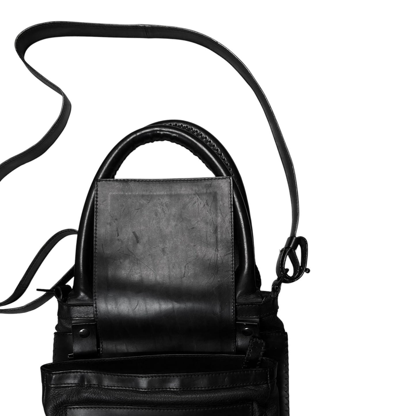 Dirk Bikkembergs Multi Bondage Strap Dual Leather Bag