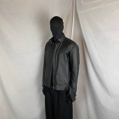 MM6 Maison Martin Margiela Strapped Waxed Cafe Jacket - AW14