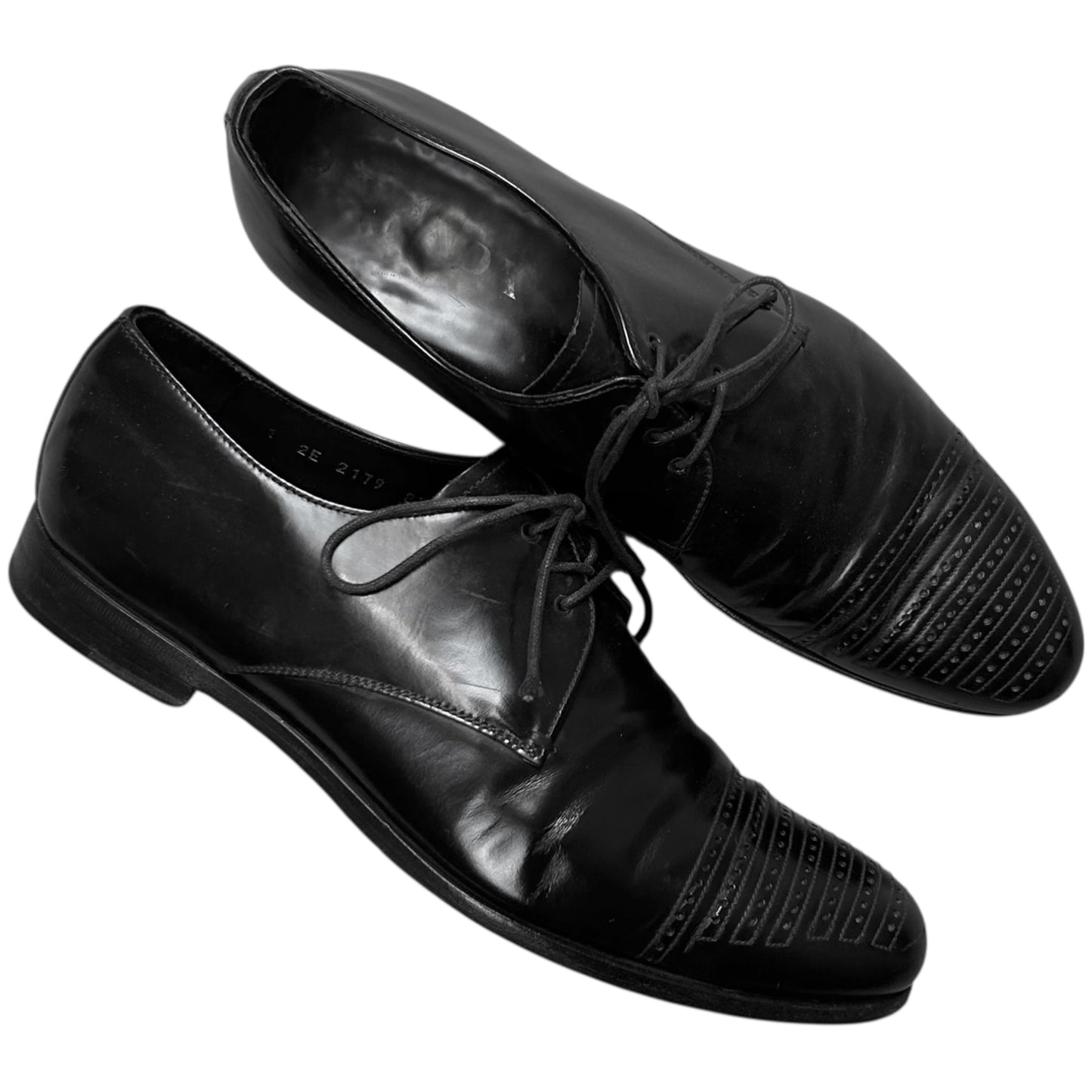 Prada Perforated Toe Derbies - AW07