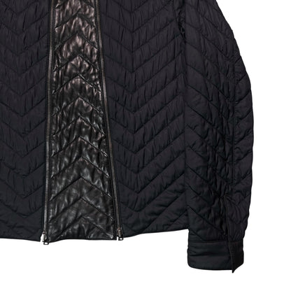 Jil Sander by Raf Simons Quilted Dual Zip Leather Jacket - AW07