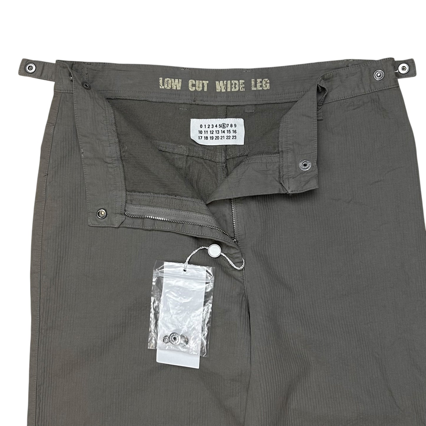 Maison Martin Margiela Wide Waist Tab Ripstop Work Pants - AW03