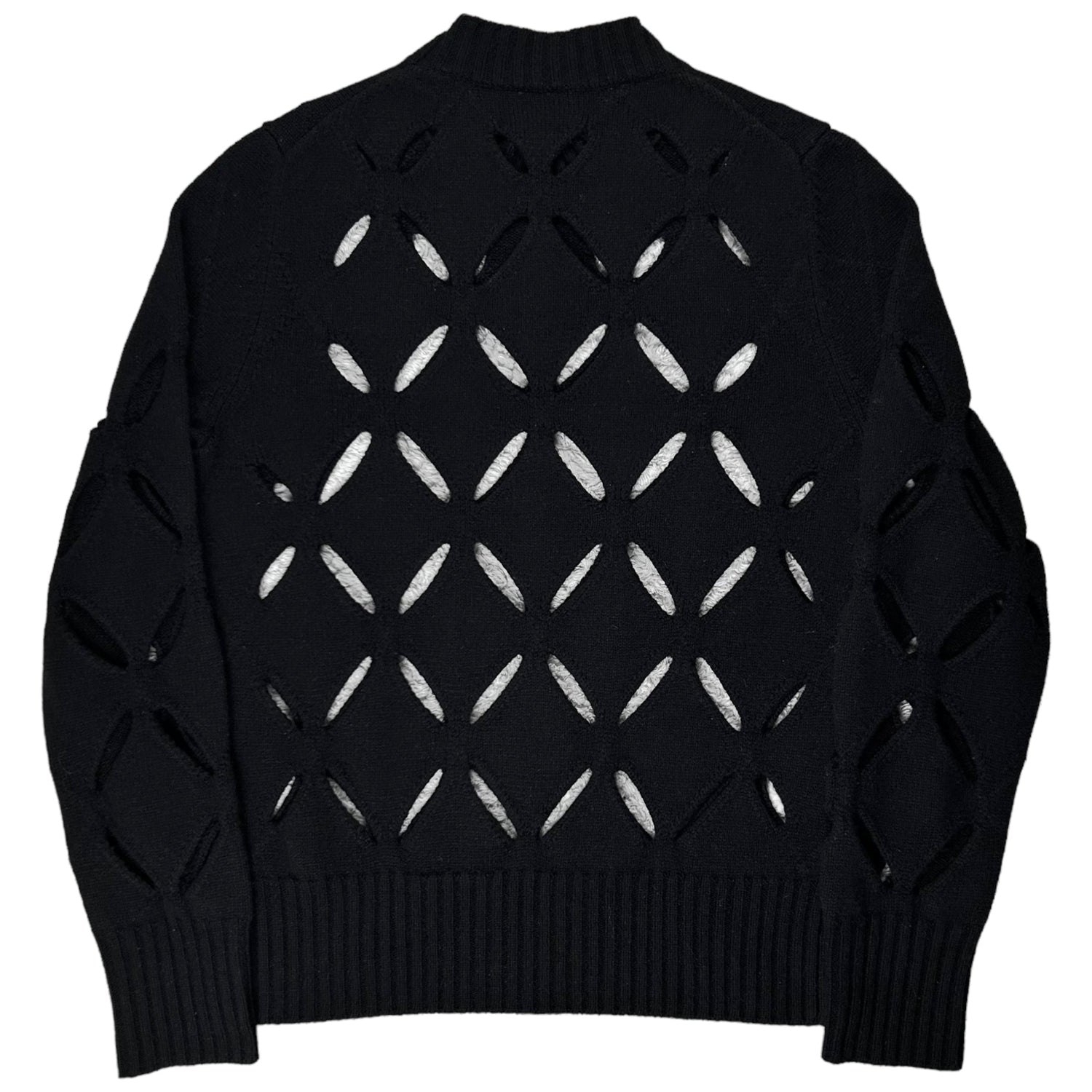 Stefan Cooke Diamond Slashed Knit Sweater - AW20 – Vertical Rags