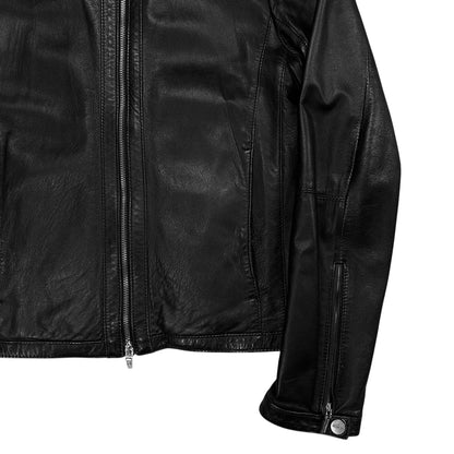 Dirk Bikkembergs Cafe Racer Leather Jacket