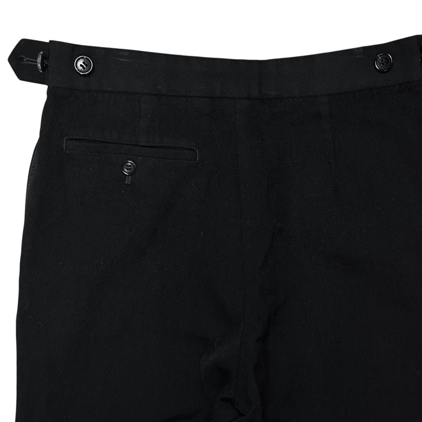 Comme des Garcons Tricot Cropped Waist Tab Wool Trousers