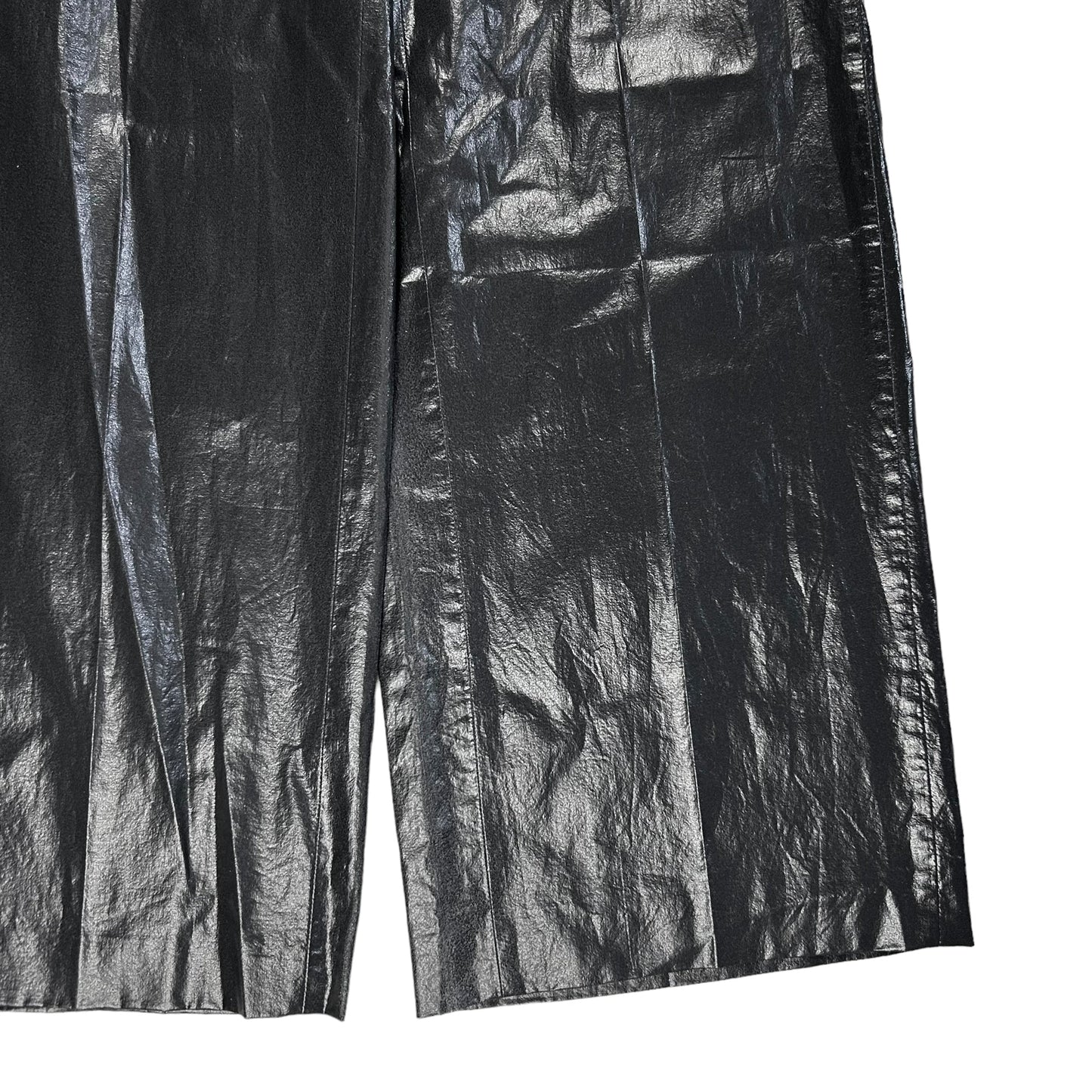MM6 Maison Margiela Dyed Leather Look Pants - AW22