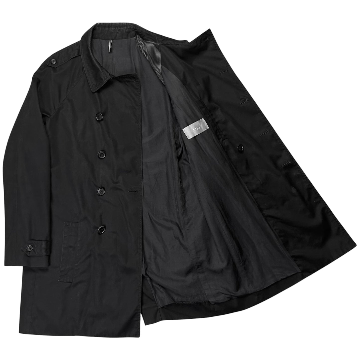 Dior Homme Back Pleated Military Trench Coat - AW08