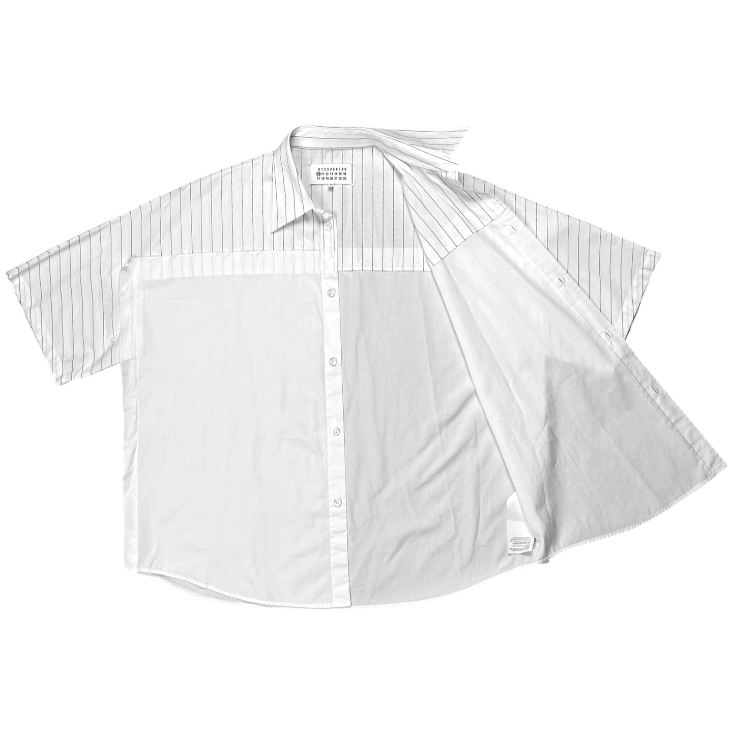 Maison Margiela Striped Patchwork Layer Shirt - SS20