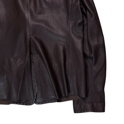 Jil Sander Contrast Stitch Leather Blazer - SS02