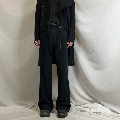 Dries Van Noten Leather Belted Trousers