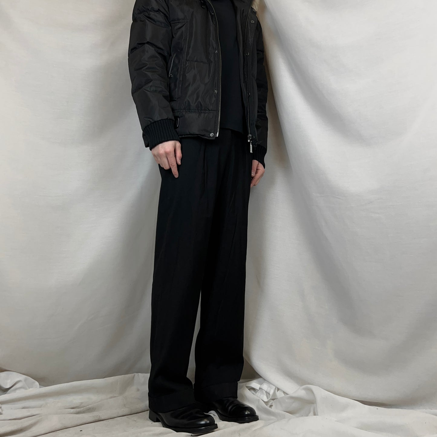 MM6 Maison Margiela Pleated Straight Trousers - AW16