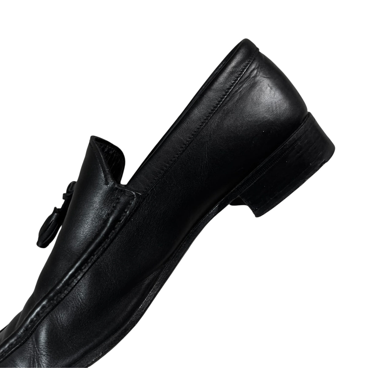 Prada Squared Tassel Loafers