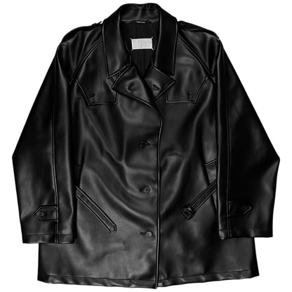 Maison Margiela Belted Vegan Leather Blazer - AW19