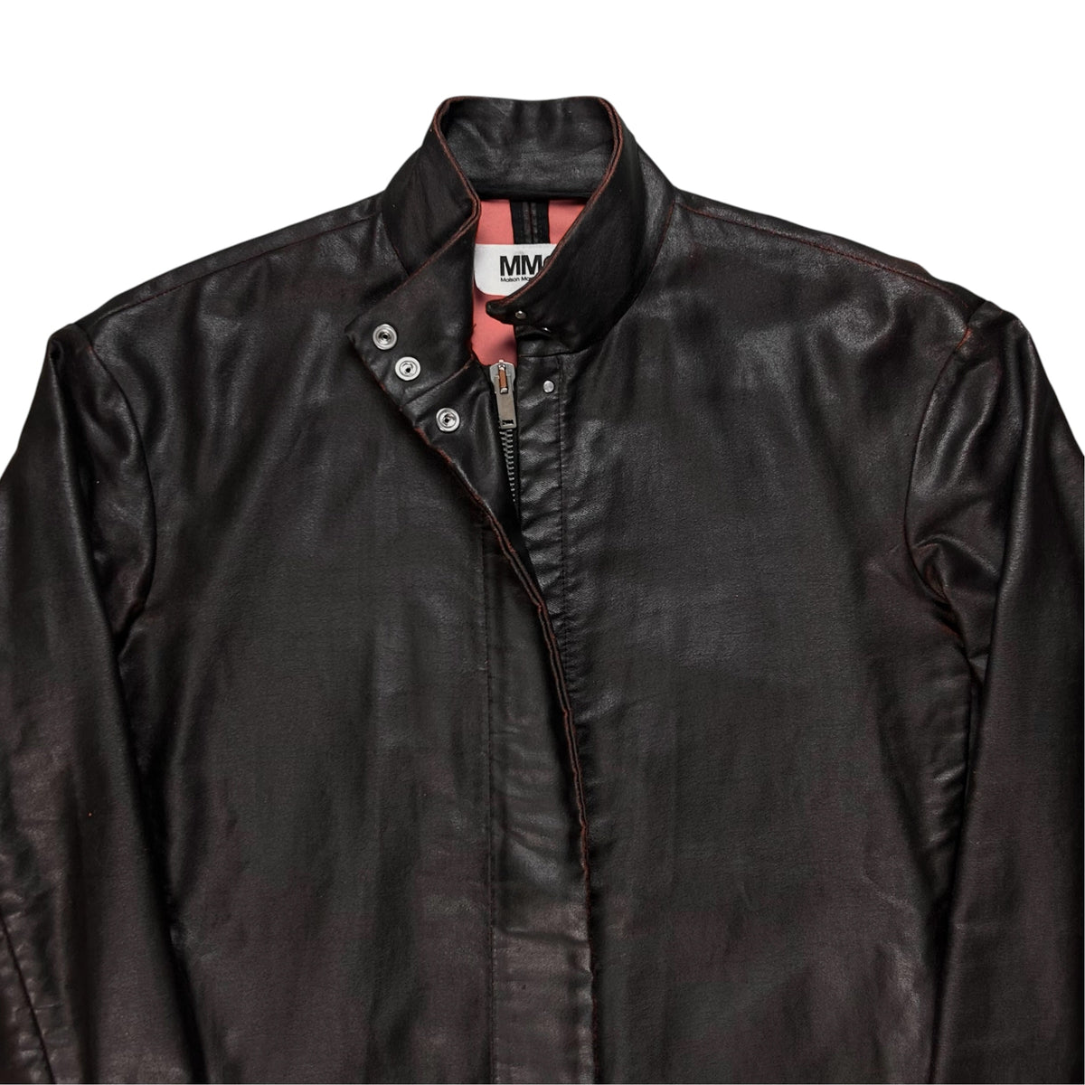 MM6 Maison Martin Margiela Strapped Waxed Cafe Jacket - AW14