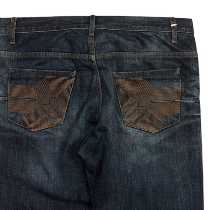 Dior Homme Pocket Embroidered Straight Jeans - AW14