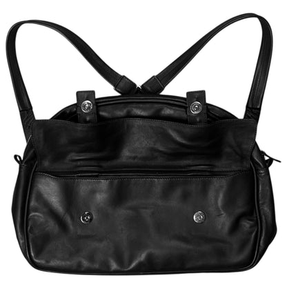 Jil Sander Dual Belted Circular Leather Backpack