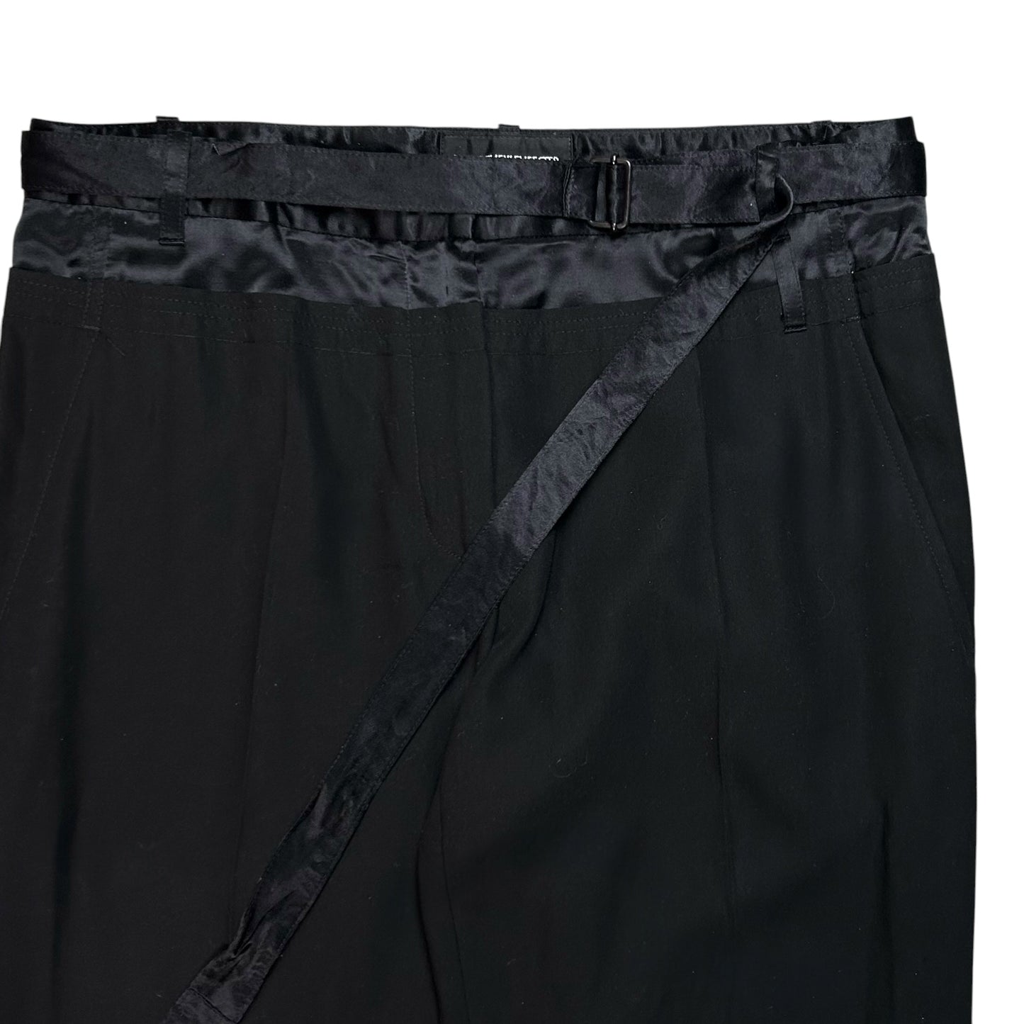Ann Demeulemeester Dual Waistband Bondage Belt Trousers - AW04