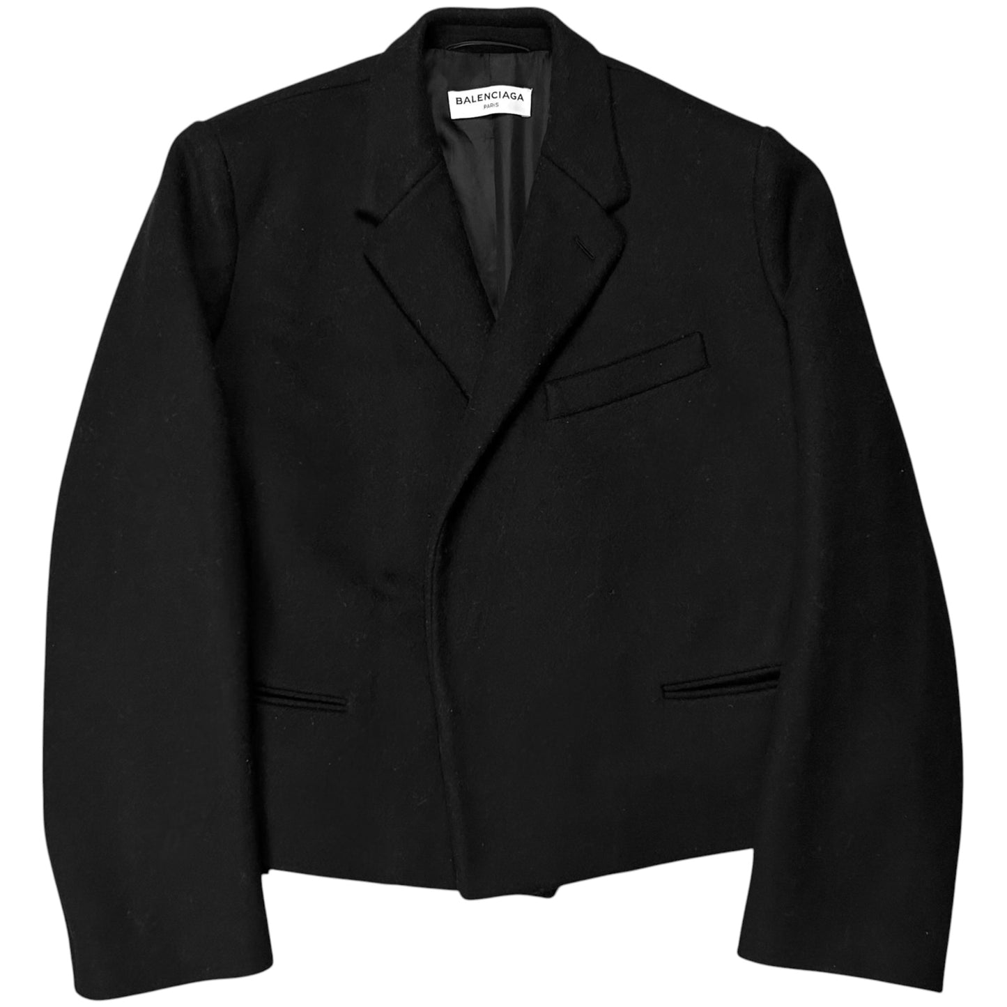 Balenciaga Flying Shoulder Hook Wool Jacket - SS17