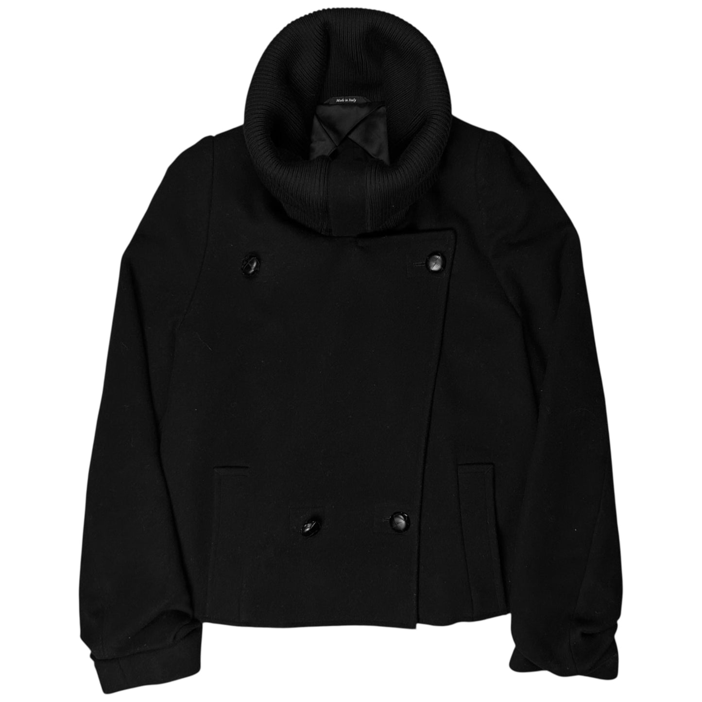 Maison Martin Margiela Cropped Jumbo Collar Peacoat - AW13