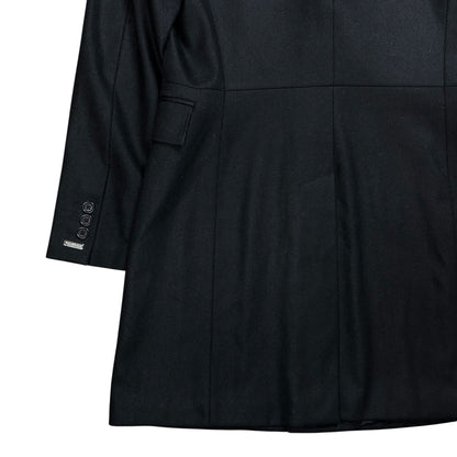 Dirk Bikkembergs Mink Fur Collar Wool Coat - AW08