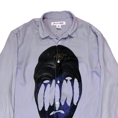 Comme des Garcons Shirt Disorted Face Fluid Shirt - SS19