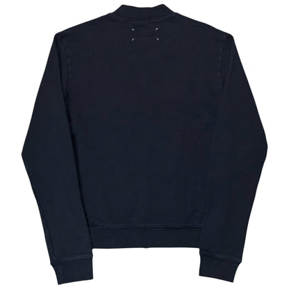 Maison Margiela Leather Elbow Patch Zip Sweater - SS16