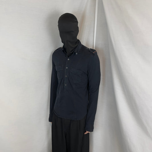 Gucci by Tom Ford Military Half Placket Shirt - 90s