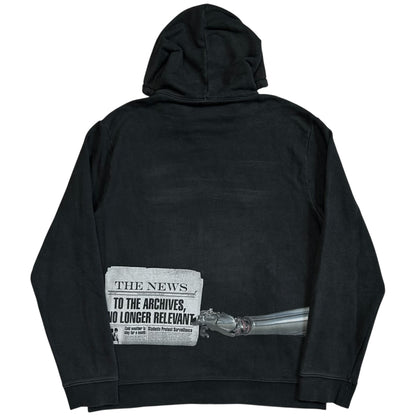 Raf Simons Newspaper RS Zip Hoodie - AW15