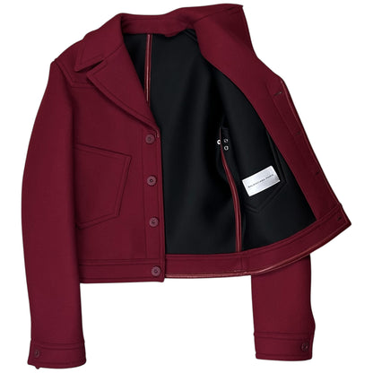 Balenciaga Cropped Work Sample Wool Jacket - AW13