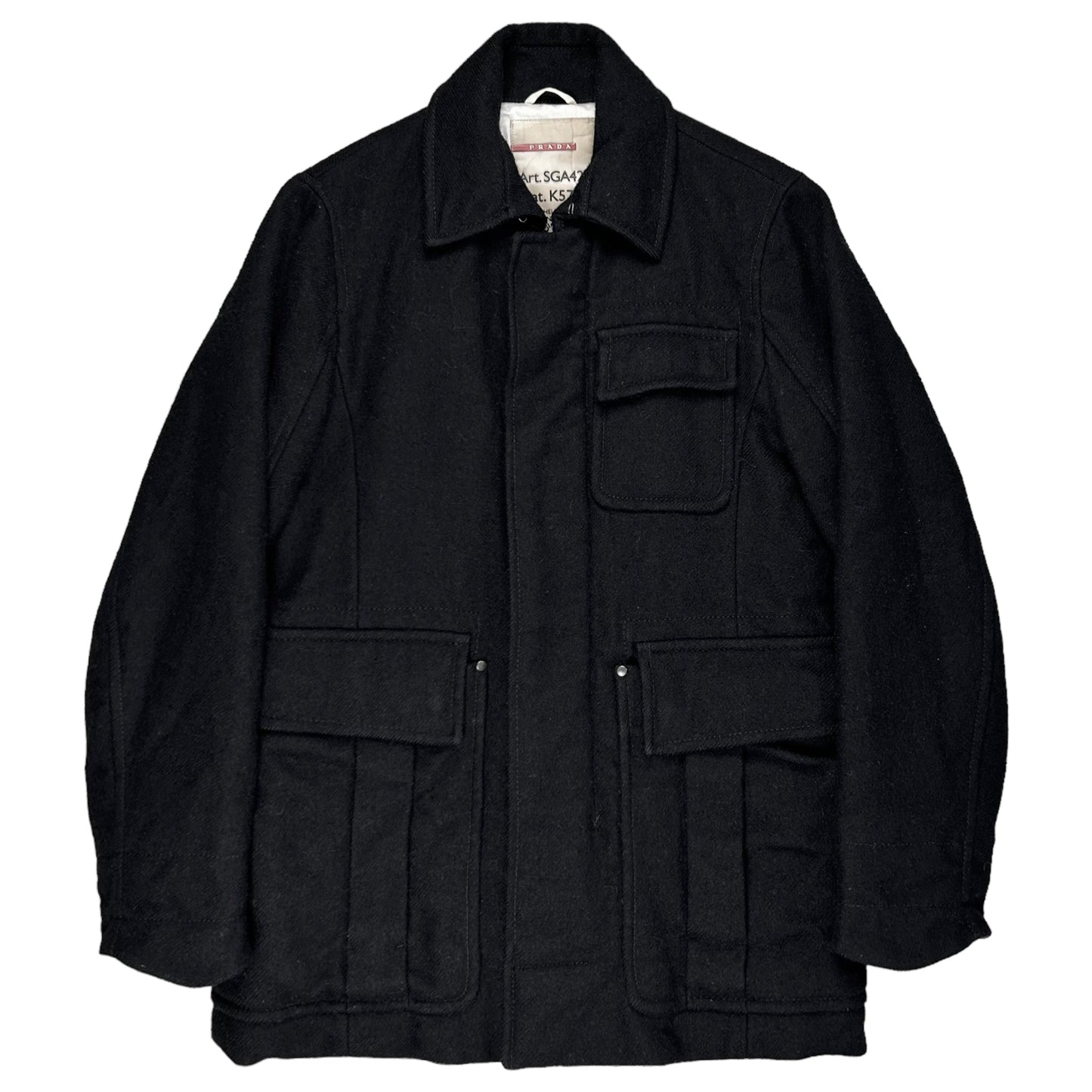 Prada Heavy Short Mohair Coat