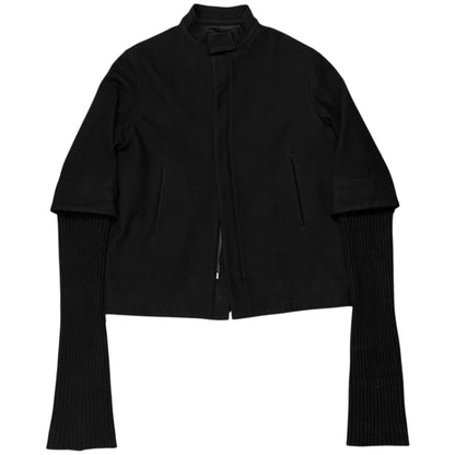 Y‘s by Yohji Yamamoto Extended Rib Sleeve Bomber Jacket - AW08