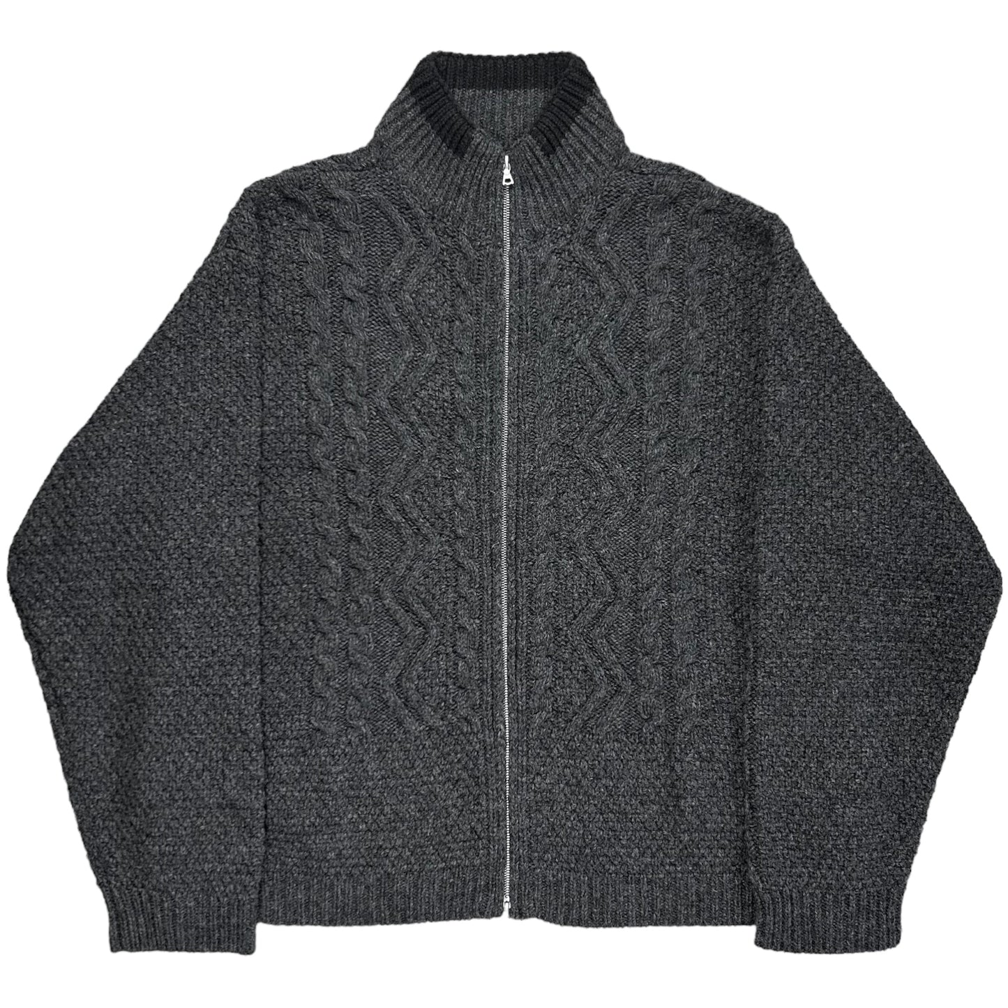 Dries Van Noten Cable Knit Zip Sweater