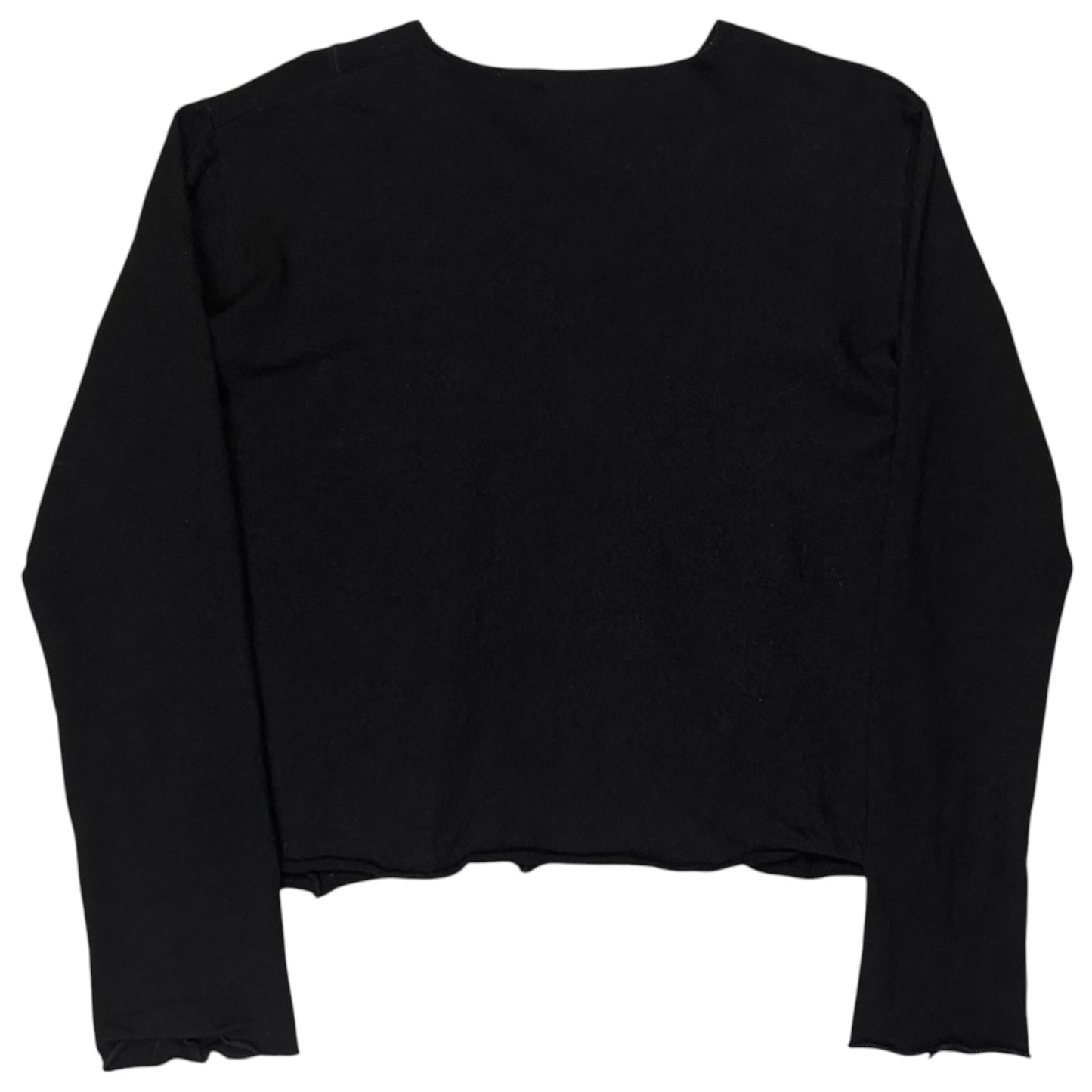 Yohji Yamamoto Cropped Asymmetric Seam Sweater