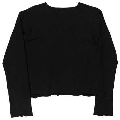 Yohji Yamamoto Cropped Asymmetric Seam Sweater