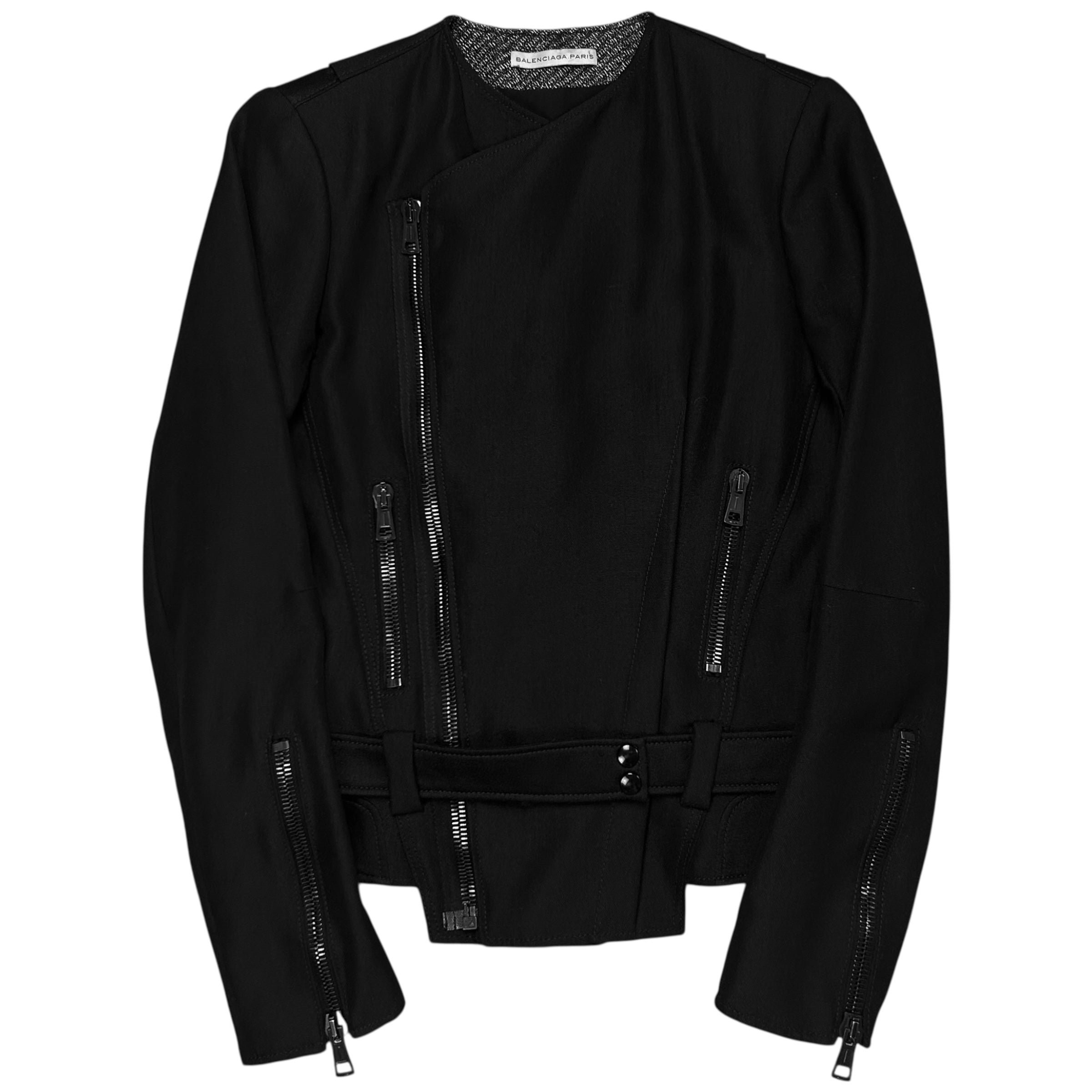Balenciaga Multi Zip Bondage Belt Bomber Jacket - AW07