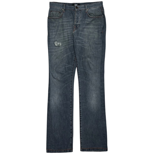 RAF by Raf Simons Distressed Jeans