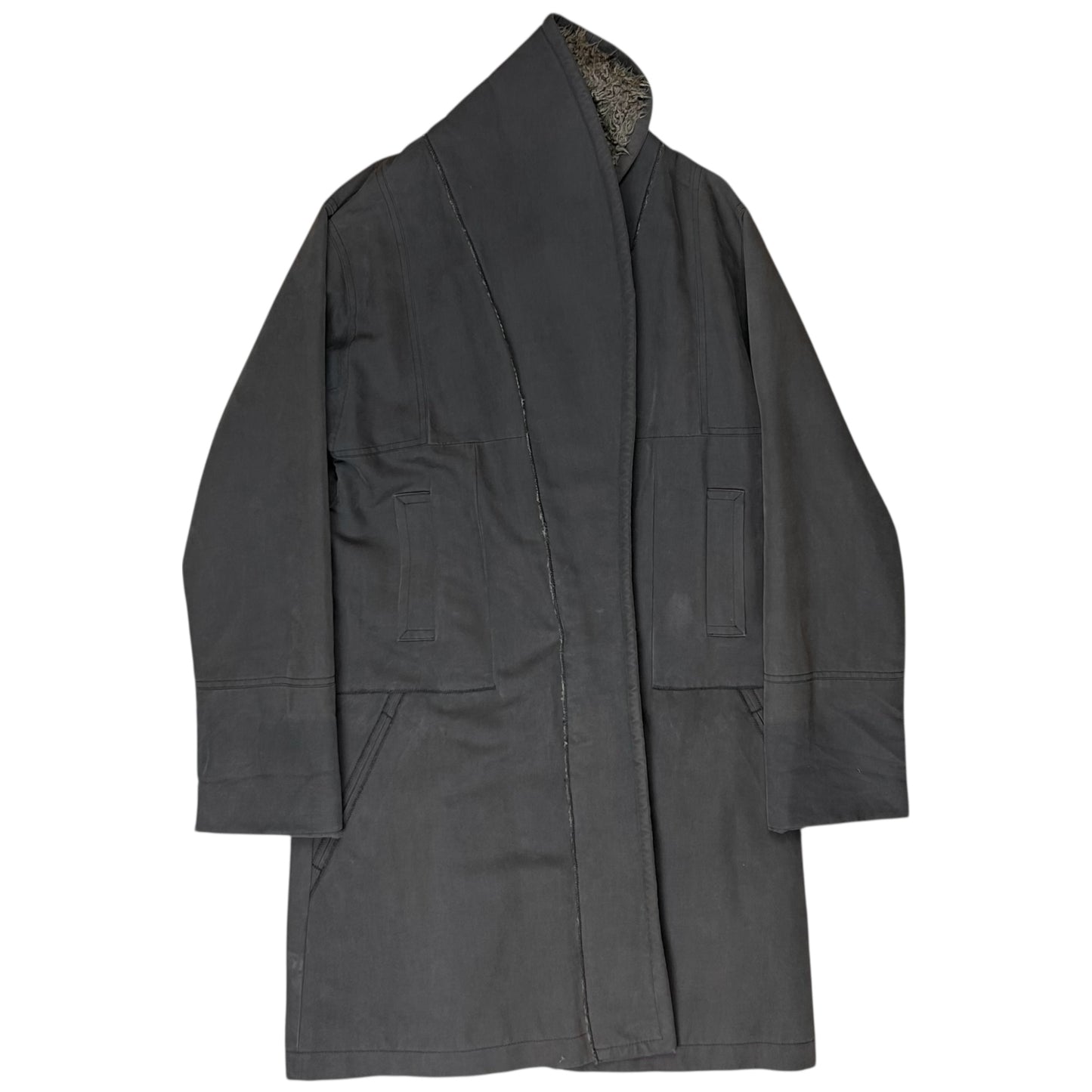 Dries Van Noten Sherpa Collar Coat - AW02