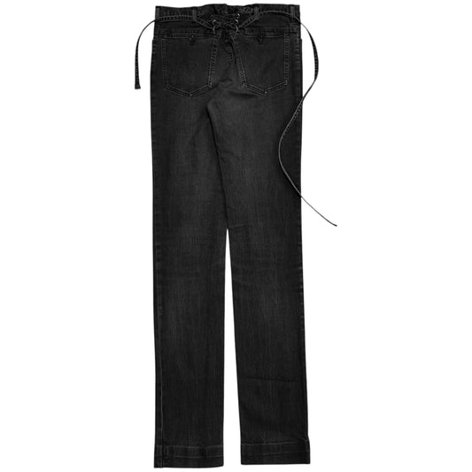 Y‘s by Yohji Yamamoto Back Lace Strap Jeans