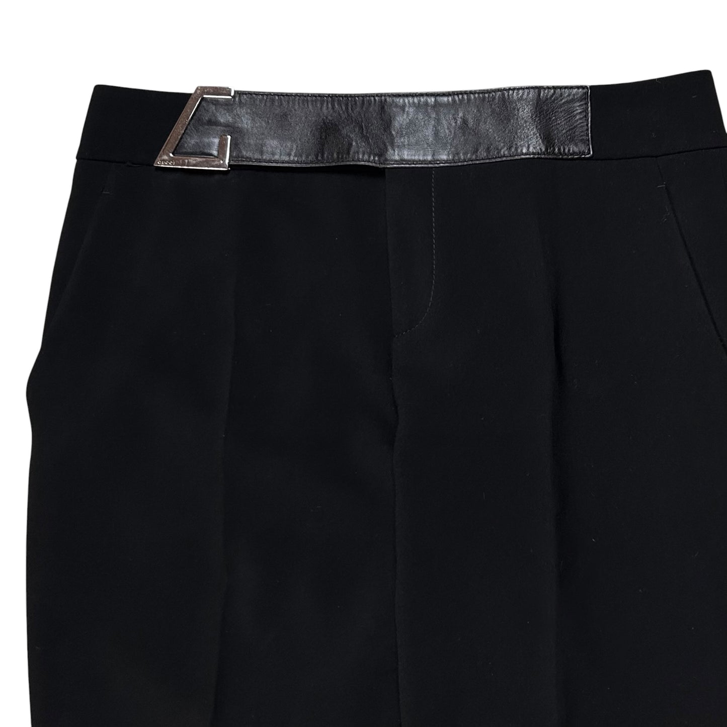 Gucci by Frida Giannini Leather G-Strap Trousers - AW10